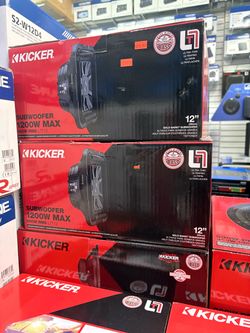 Kicker L7T12 12" Thin Solo-Baric Square Subwoofer 600W RMS - Halloween Special $249