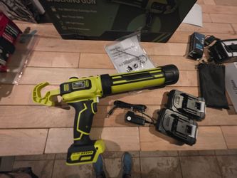 Battery powered caulking gun