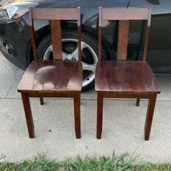 DINING CHAIRS 2 COLOR DARK BROWN NEW NO BOX CHECK PICTURES A FEW SCRATCHES 