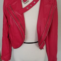Red Crop Jacket