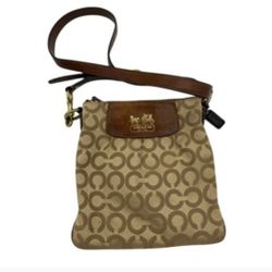 Coach Vintage Crossbody Purse With Leather Straps