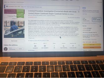 Law book criminal procedure: investigation aspen