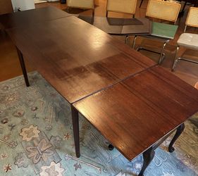 REDUCED: MID-CENTURY MODERN: Dyrlund 1960s Danish Dining Table