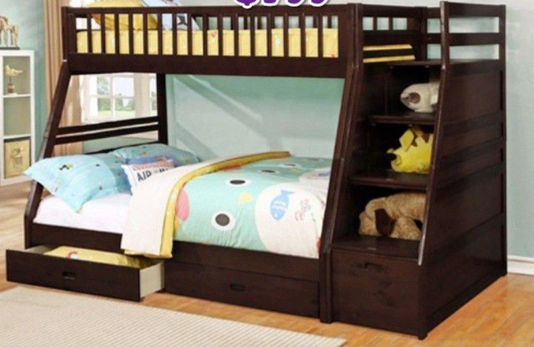 Bunkbed Full Over Twin Wiht 2 Drawers 799 Frame Only