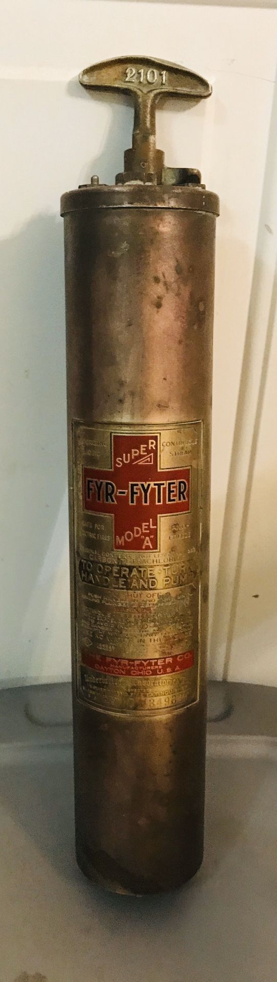 Vintage Fire Extinguisher- FYR FYTER