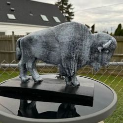 The Old Gray Buffalo Statue