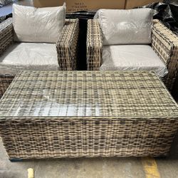 outdoor furniture 3-piece seating set