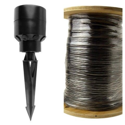 VOLT® Pro Junction Hub 12 Gauge w/ Stake w/ 25 ft 14/2 Landscape Lighting Cable