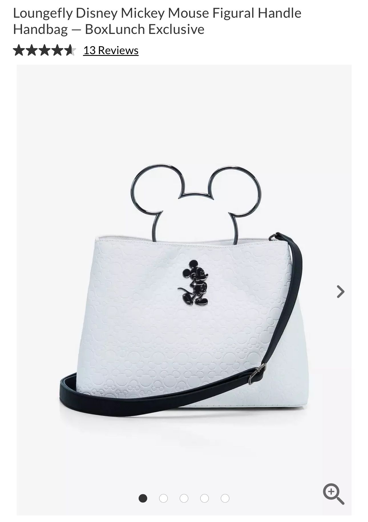 Loungefly Disney Mickey Mouse Figural Handle Handbag