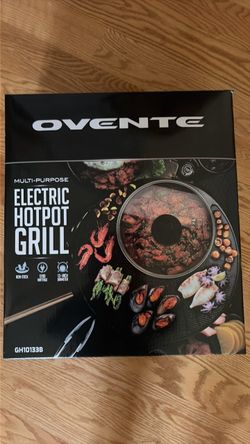 Ovente Multi-Purpose Electric Hotpot Grill