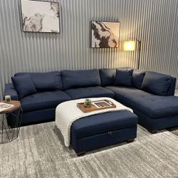 Thomasville Miles 3-Piece Sectional (Blue) *FREE DELIVERY 🚚* 