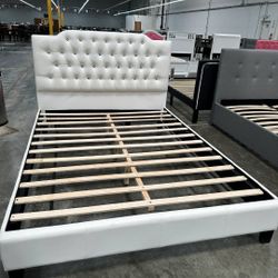 Queen Size White Crystal Button With Ortho Matres!!!!