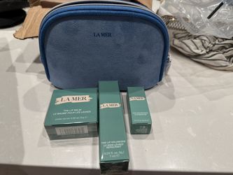 La Mer Lip Care Set + Velvet Cosmetic Bag – Brand New / Never Opened