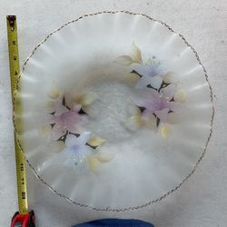 Hand Painted Glass Plate/Platter