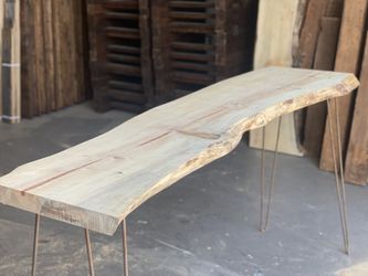 Live edge console table