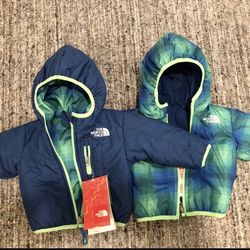 The north face boys toddlers reversible sizes 3-6  6-12 and 12-18 months  New with tags 