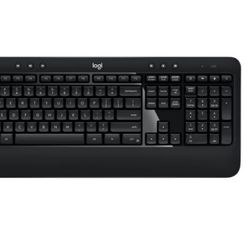 Logitech Advanced Combo Wireless Keyboard and Mouse, Black