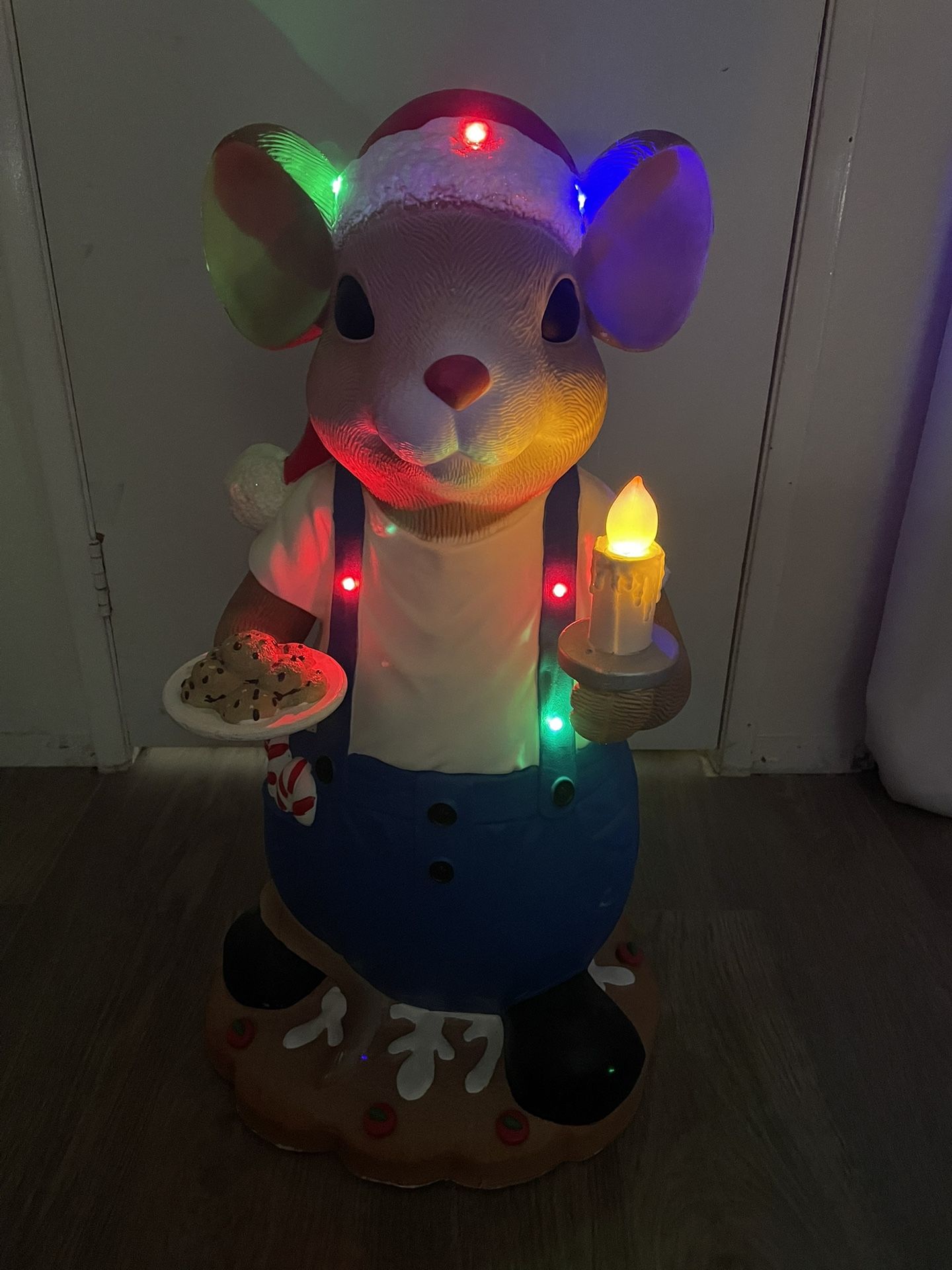 Light Up Christmas Mouse 