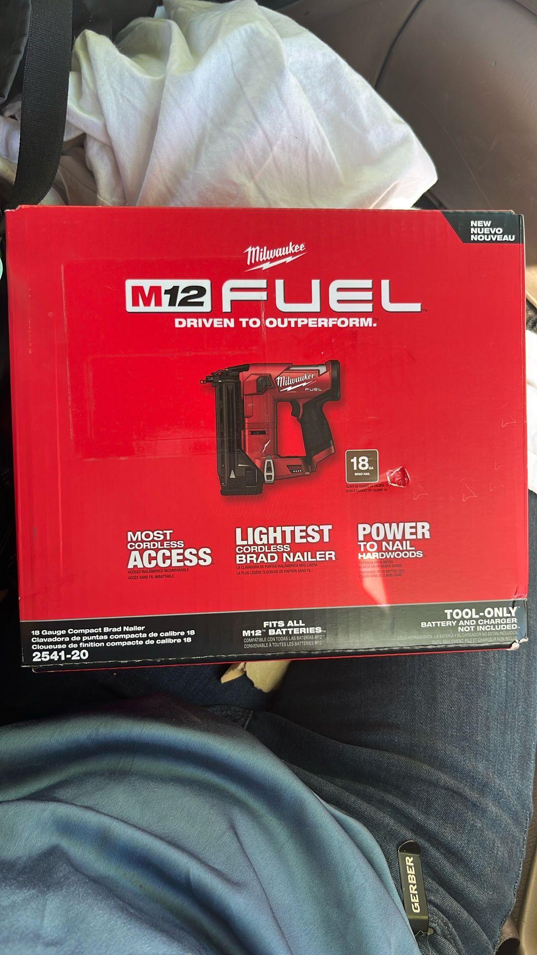 Milwaukee M12 Fuel 12 Volt 18 Gauge 1-1/2” Cordless Brad Nailer 