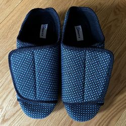 Silverts Extra-Wide Non-Slip Slippers with adjustable closures for Edema and Diabetic Swelling