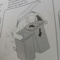 Twinning rear bagger for lawnmower