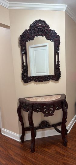 Tribesigns Mirrored Console Table set