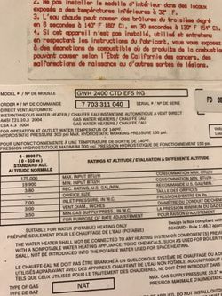 Gas tankless water heater