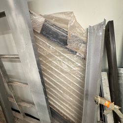 White Aluminum Railings – One Piece Sections (New/Unused)