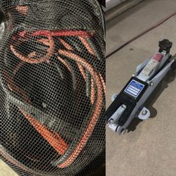 4 ton hydraulic jack with jumper cables