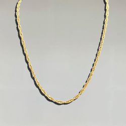 24” Gold Plated Vermeil Rope Chain