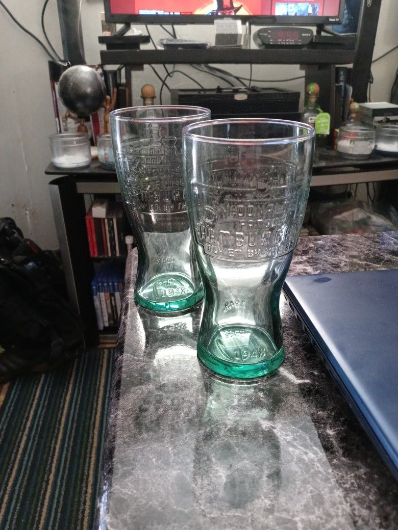 Authentic McDonald's Float/Soda Glasses (2)