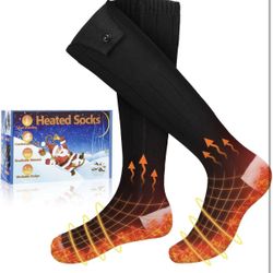New Onedidy Gray Electric Heated Socks Rechargeable 5000mAh Battery Men Women