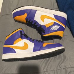 Jordan 1’s Mid Lakers And Nike LeBron VIII Qs