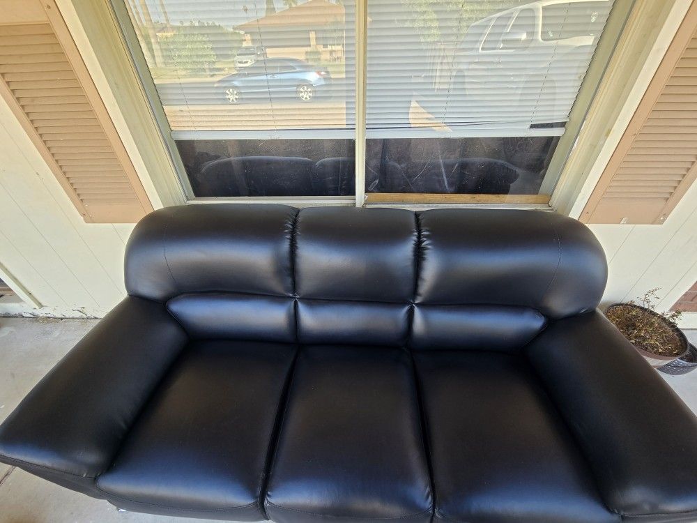 Black Leather Couch