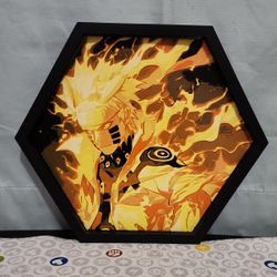 3d Printed Anime Characters 9.5 In Across Frame.