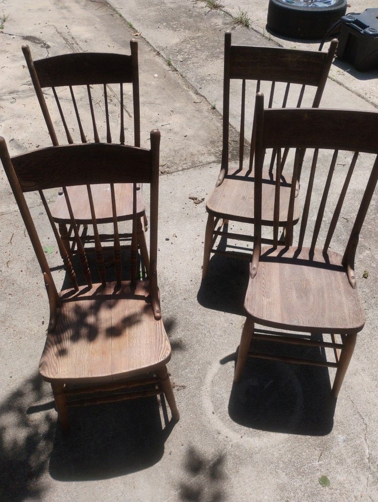 Antique Carved Wooden Chairs