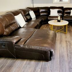 Leather Sectional 