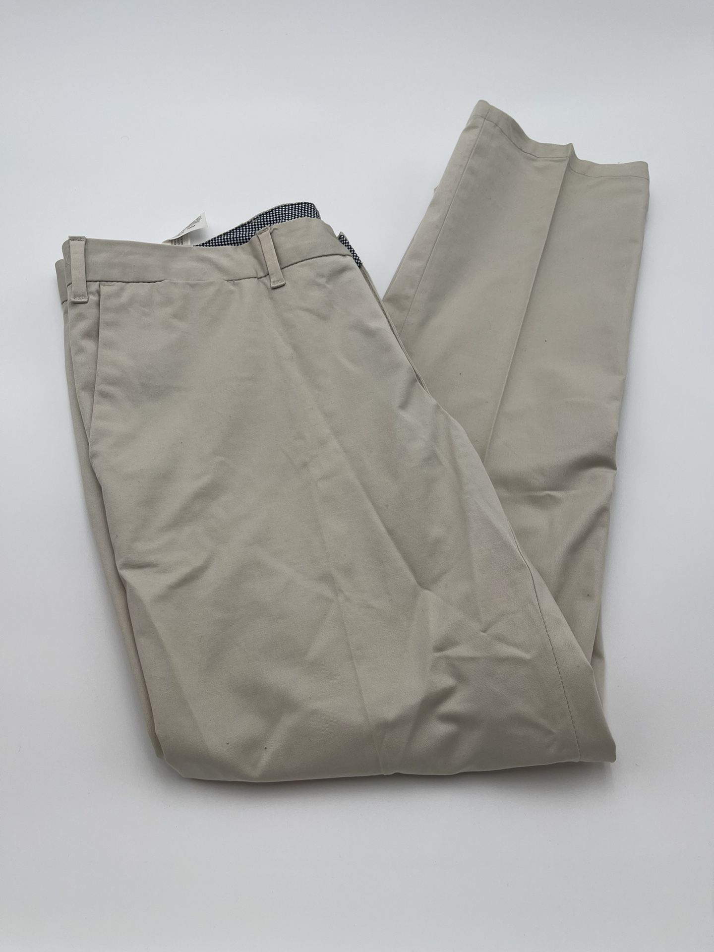Zara Men Khaki Flat Front Pants RN77302 Size 36 NWOT
