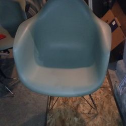 Pair of Retro Plastic Bucket Chairs