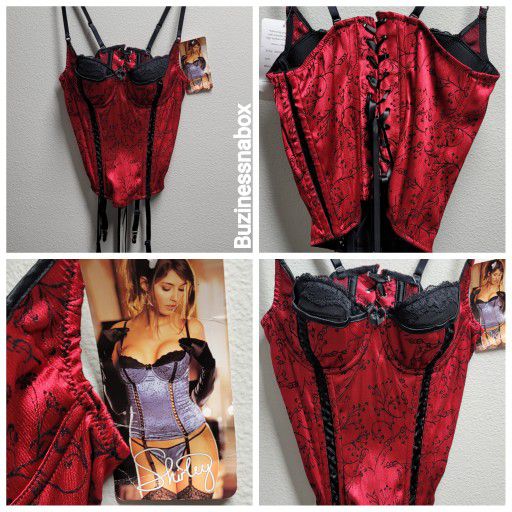 Shirley Of Hollywood Victorian Stretch Corset Jacquard