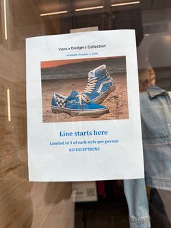 LA Dodgers x Vans Shoes – Size 8.5 & 9 – $500 SET