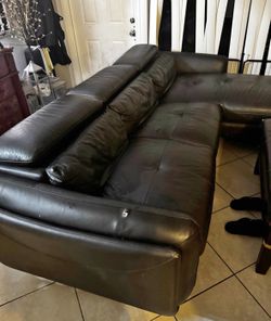 Italian Sofa Couch with Ottoman. Price Including Delivery 