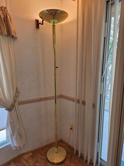 Brass Torchiere Floor Lamp
