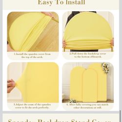 Back Off Arch Cover – Yellow – Size 4 ft (48 Inches) All New