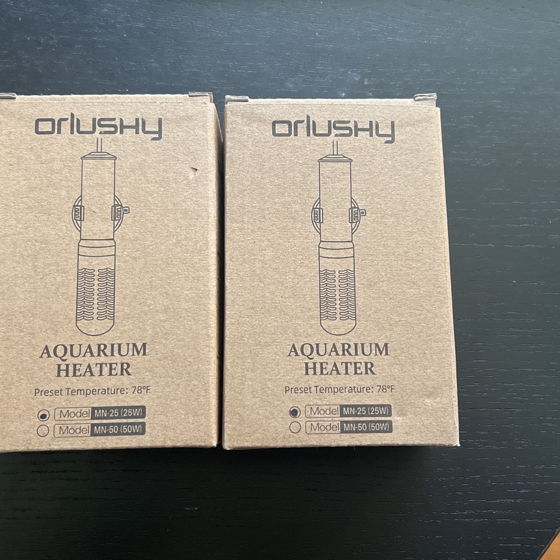2 Aquarium Heater 25w