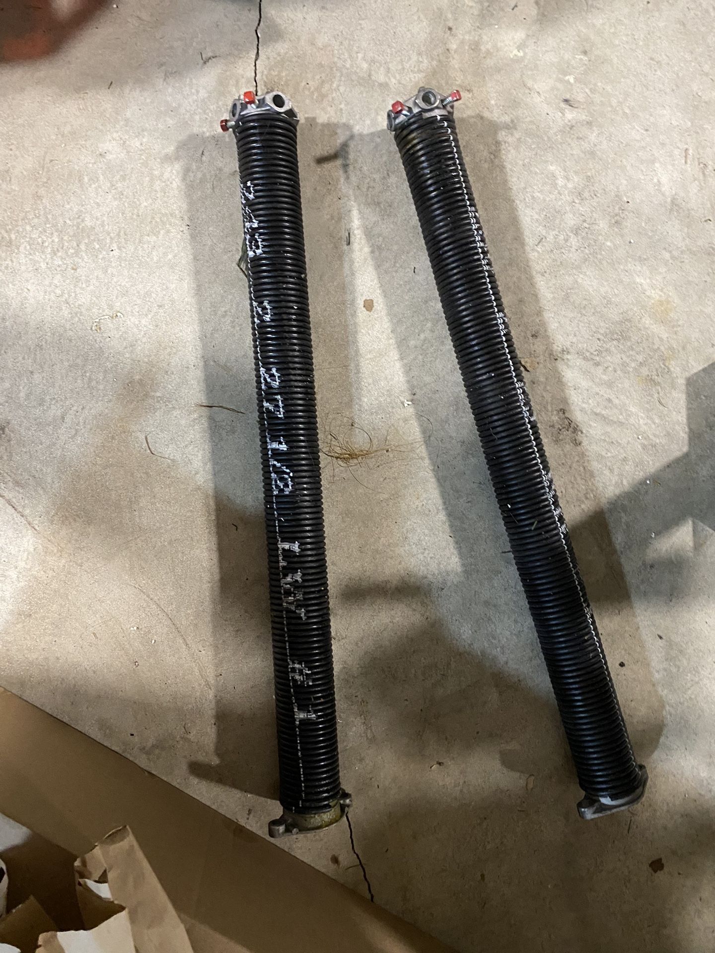 Garage Door Torsion Springs (Pair – .243 RH & .250 LH, 2” x 27.75”) – $100 for Both