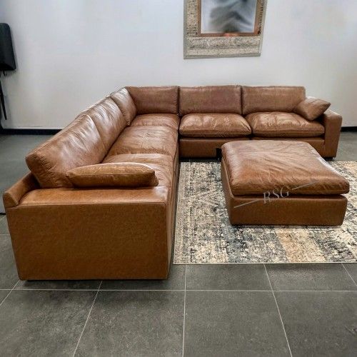 Black Or Brown Genuine Leather Modular Cloud Sectional Couch Set Extra Discount Code RSG
🔥🔥 Mention OfferUp for this Special Price!!