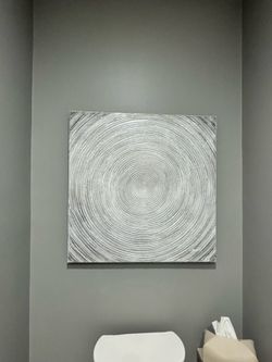 Textured spiral wall art