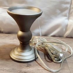 Gold Canyon Electric Wax Warmer, Antiqued Silver, 6" tall x 4" wide, Excellent Used Condition