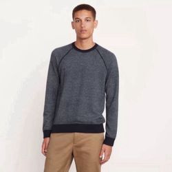 VINCE BIRDSEYE WOOL/CASHMERE SWEATER Size Medium     